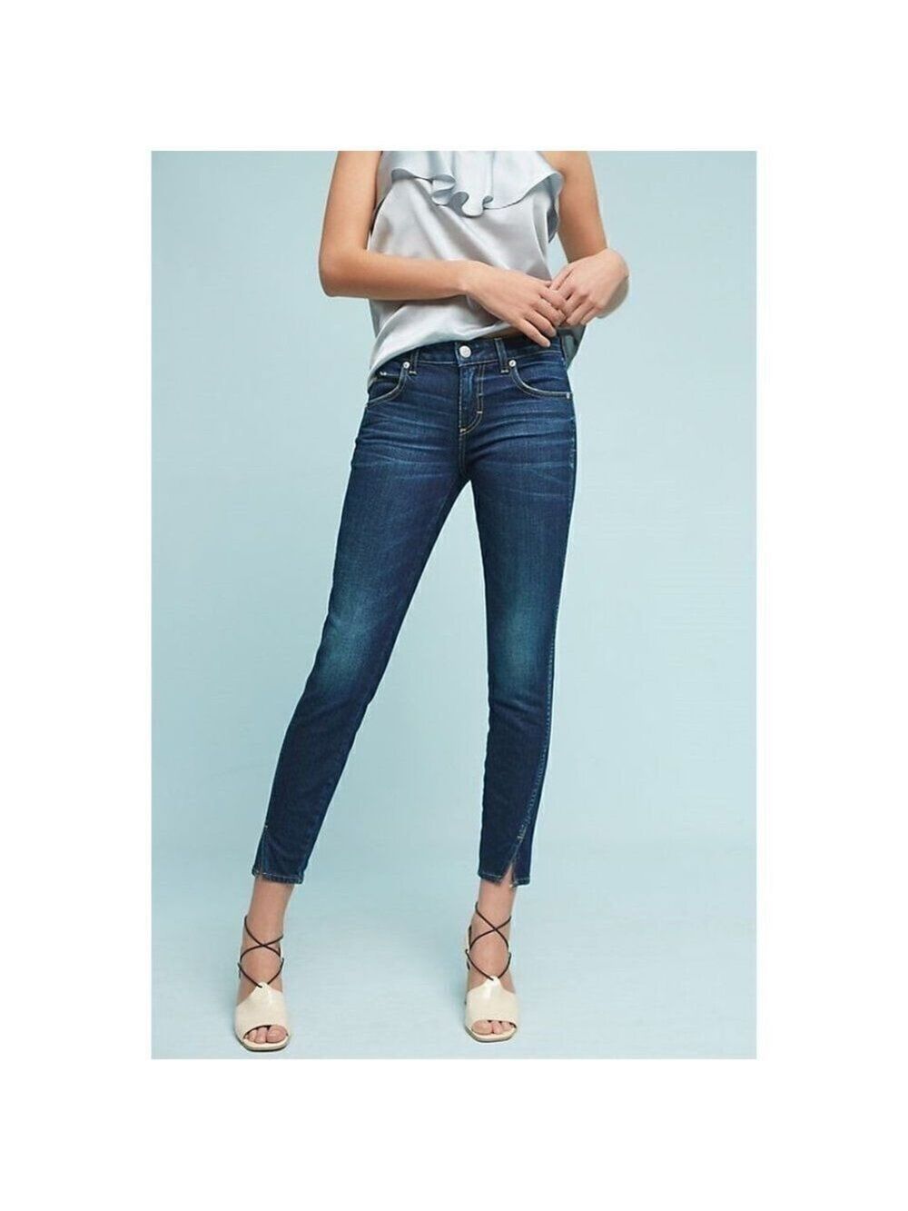 Amo | Twist Mid-Rise Skinny Cropped Jeans